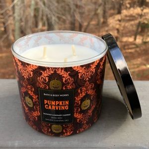 Bath & Body Works 3 Wick Candle PUMPKIN CARVING